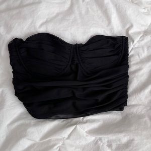 Zara tulle mesh corset top